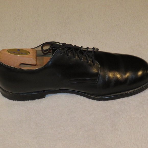 DJ Leavenworth 1970 Vietnam Era Black Leather Dress Shoes 9.5R main image 7